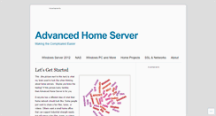 Desktop Screenshot of advancedhomeserver.com