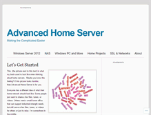 Tablet Screenshot of advancedhomeserver.com